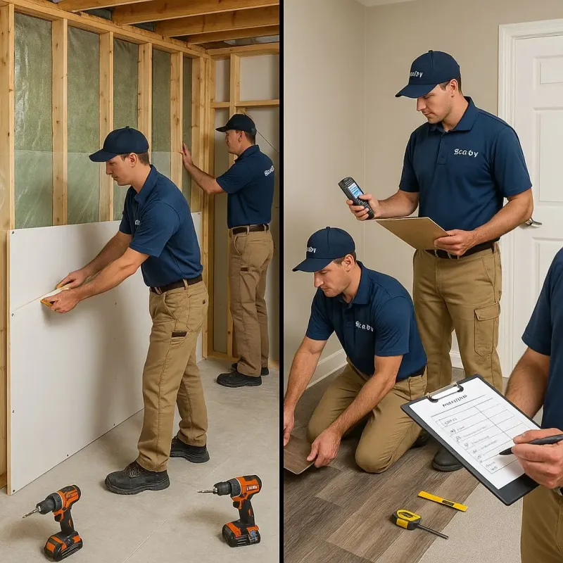 Repairs and Reconstruction process in Red Hill, PA